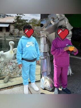 VGUC 2- NIKE sweatsuits hoodie jogger pants boys girl M L